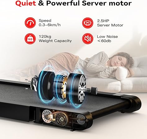 4 I 1 Sperax Walking Pad Med Vibrasjon og App - Ultralett 10 kg