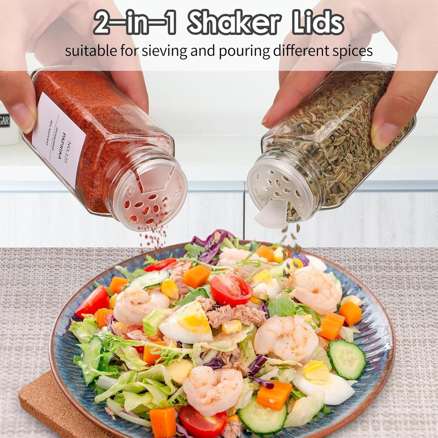 Ikeoat 24 Krydderglass med Bambuslokk