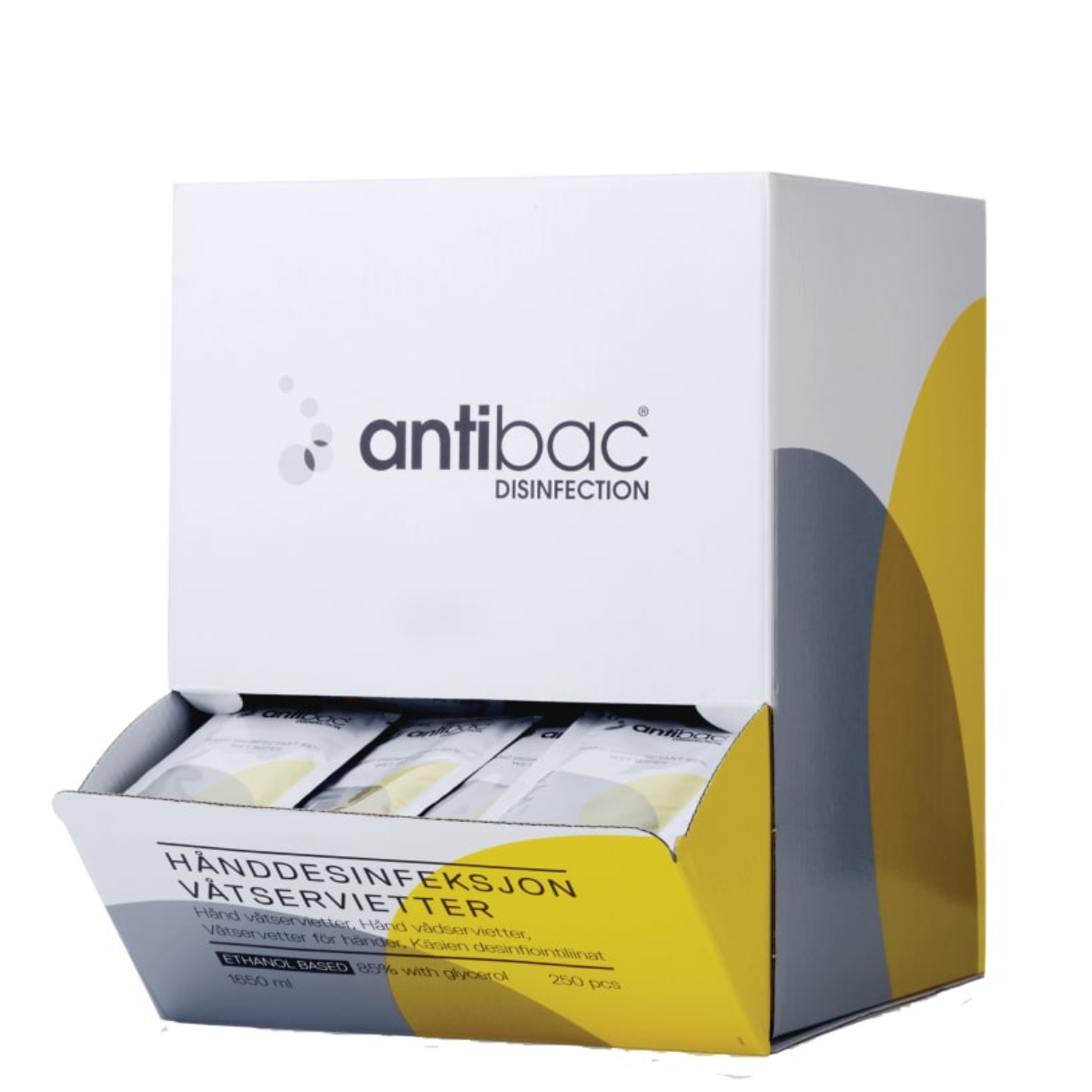Våtservietter Hånddesinfeksjon 250 Stk